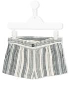 Douuod Kids - Striped Shorts - Kids - Cotton - 6 Yrs, Girl's, Grey