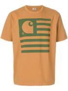 Junya Watanabe Comme Des Garçons Man Flag-print T-shirt - Brown