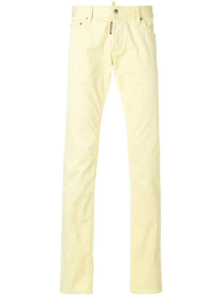Dsquared2 Slim Fit Jeans - Yellow & Orange