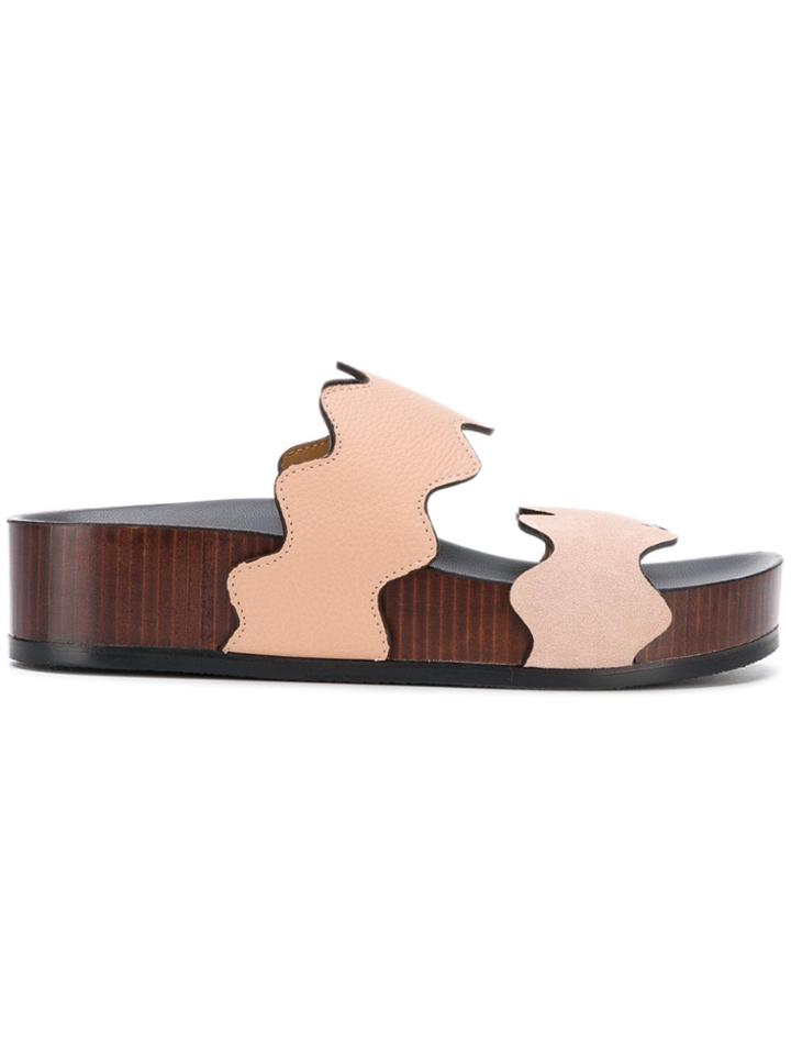 Chloé Lauren Platform Sandals - Neutrals