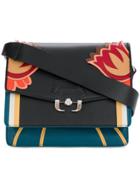 Paula Cademartori Floral Shoulder Bag - Black