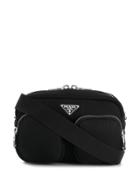 Prada Medium Camera Shoulder Bag - Black