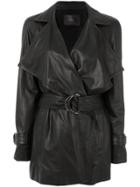 Drome Belted Trench Coat - Black