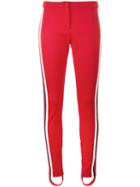 Gucci - High Waisted Stirrup Trousers - Women - Cotton/polyester - Xs, Red, Cotton/polyester