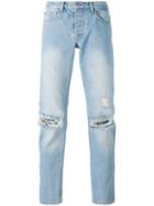 Soulland - Erik Distressed Jeans - Men - Cotton - 30, Blue, Cotton