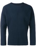 Homme Plissé Issey Miyake Pleated Sweater - Blue