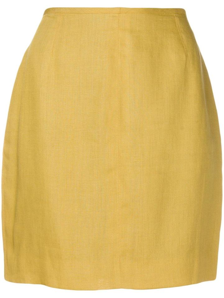 Jean Paul Gaultier Vintage 1990's High Rise Mini Skirt - Yellow