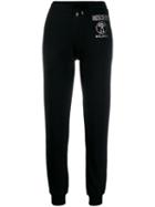 Moschino Crystal Embellished Track Pants - Black