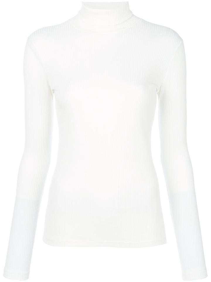 Katya Dobryakova Ribbed High Neck Jumper - White