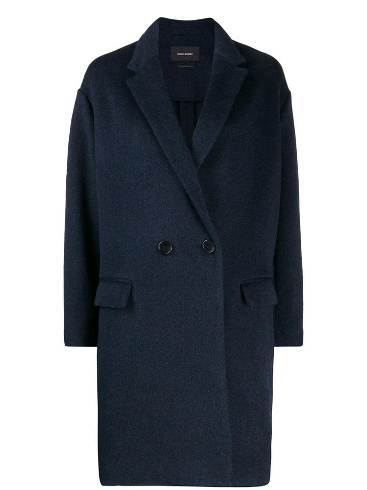 Isabel Marant Filipo Double-breasted Coat - Blue
