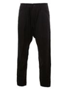 Ziggy Chen Panel Detail Tapered Trousers, Men's, Size: 44, Blue, Wool