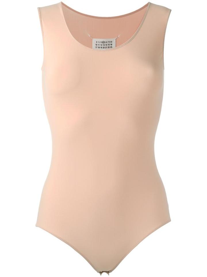 Maison Margiela Sleeveless Body, Women's, Size: 40, Nude/neutrals, Elastodiene/polyamide