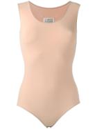 Maison Margiela Sleeveless Body, Women's, Size: 40, Nude/neutrals, Elastodiene/polyamide