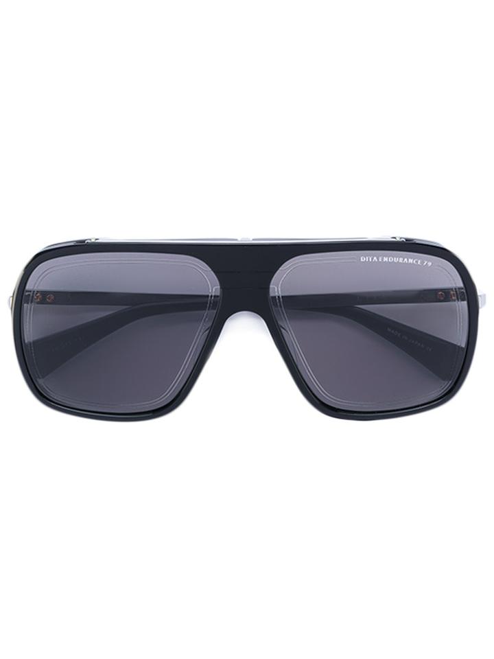 Dita Eyewear - Endurance Aviator-style Sunglasses - Unisex - Acetate/metal (other) - 60, Black, Acetate/metal (other)