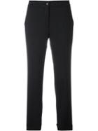 Etro Cropped Trousers, Women's, Size: 46, Black, Spandex/elastane/wool