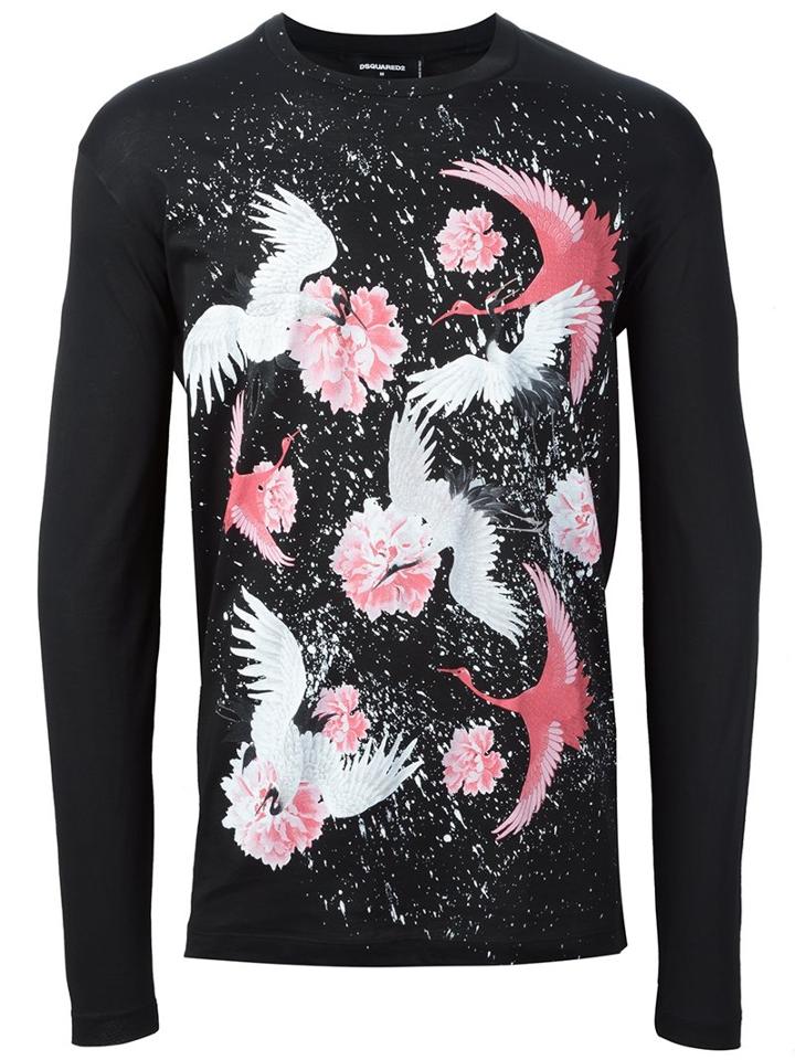 Dsquared2 Paint Splatter Crane T-shirt