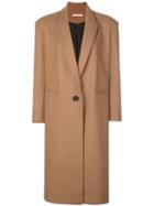 Alice+olivia Nicola Oversized Coat - Brown