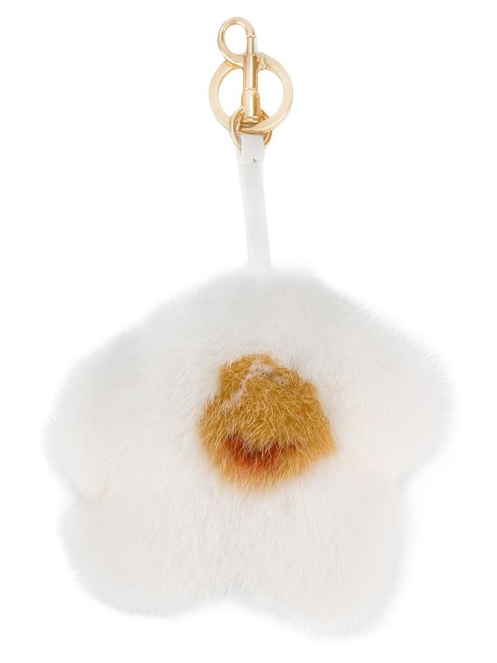 Anya Hindmarch - Egg Bag Charm - Women - Mink Fur - One Size, White, Mink Fur