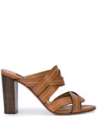 Veronica Beard Macey Sandals - Brown