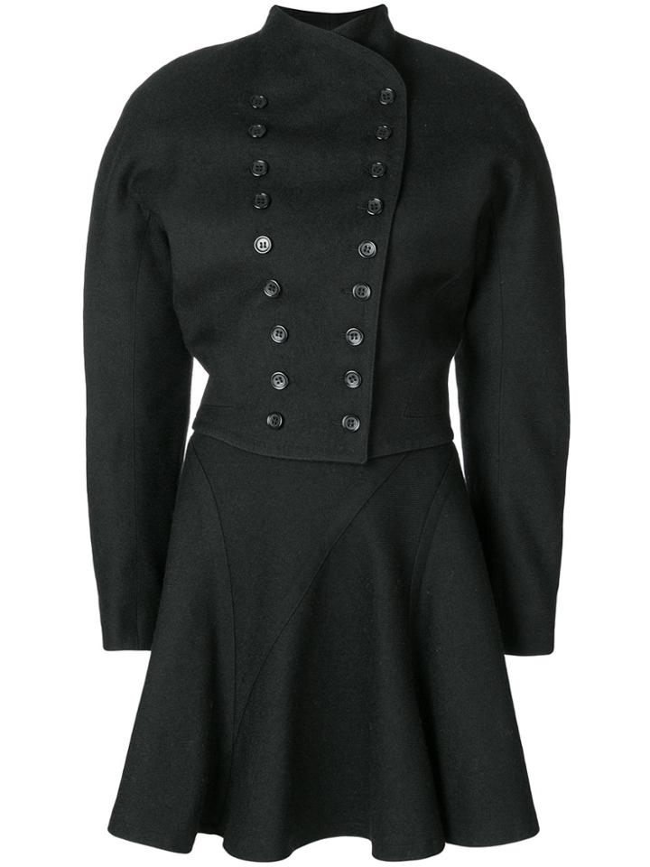 Alaïa Vintage Double Breasted Skirt Suit - Black