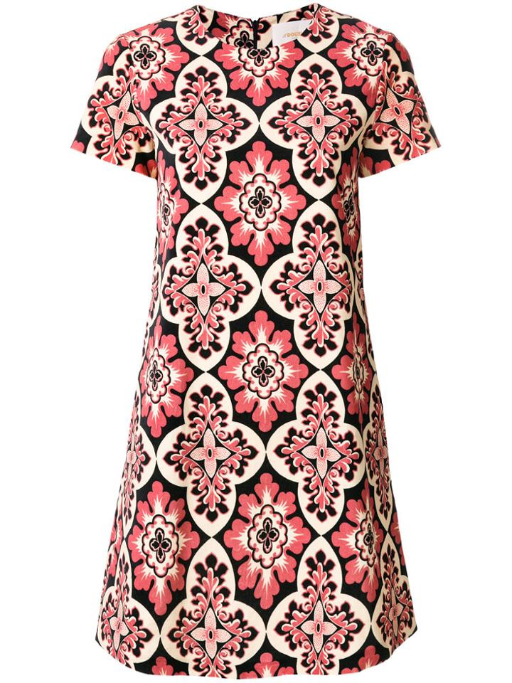 La Doublej Velvet Palazzo Rosa Dress - Pink & Purple