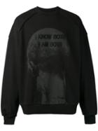 Juun.j Embroidered Sweatshirt, Men's, Size: Medium, Black, Cotton