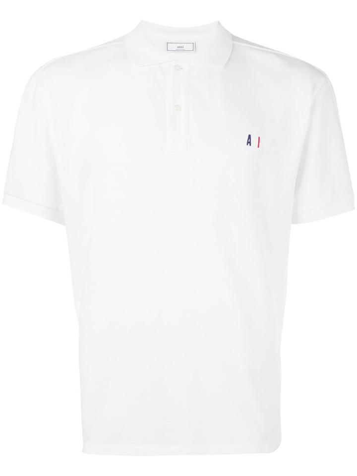 Ami Alexandre Mattiussi - Small Logo Polo Shirt - Men - Cotton - Xxl, White, Cotton