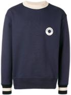 Drôle De Monsieur Logo Print Sweatshirt - Blue