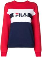 Fila Colour Block Logo Sweatshirt - Red