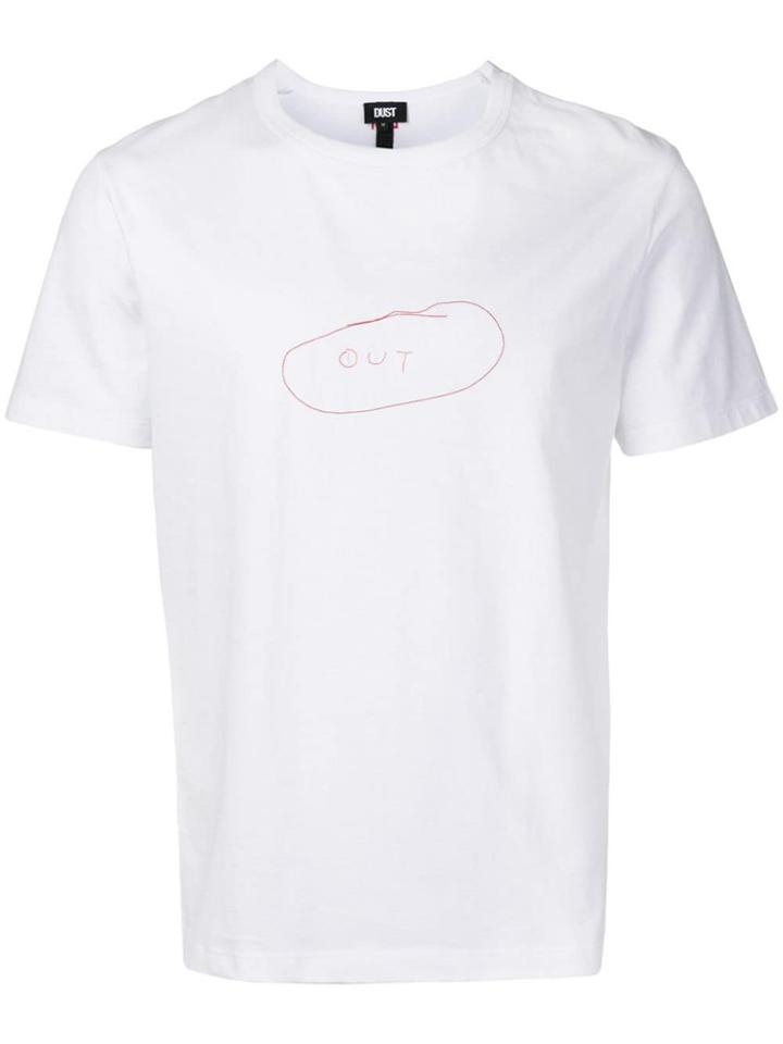 Dust Out Scribble Print T-shirt - White
