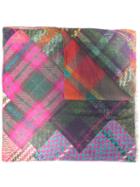 Etro Multi-check Print Scarf - Red