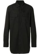 Rick Owens Drkshdw High Collar Shirt - Black