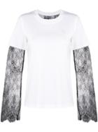 Philosophy Di Lorenzo Serafini Lace Insert Layered-effect T-shirt -