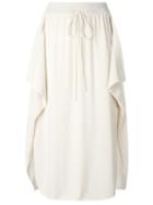 Stella Mccartney Textured Tape Skirt, Women's, Size: 40, White, Polyamide/viscose