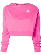 Kappa Cropped Sweatshirt - Pink