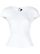 Roland Mouret Cap-sleeve Begbie Top