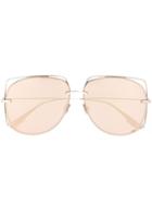 Dior Eyewear Oversize Frame Sunglasses - Metallic
