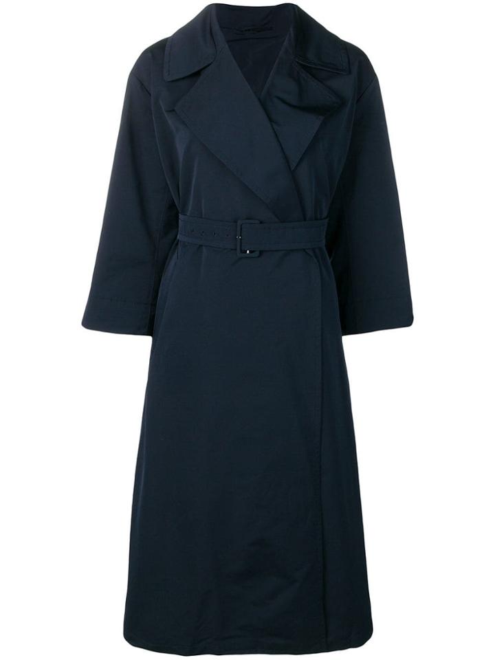 Max Mara Belted Trench Coat - Blue