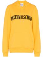 Moschino Logo-embroidered Oversized Hoodie - Yellow