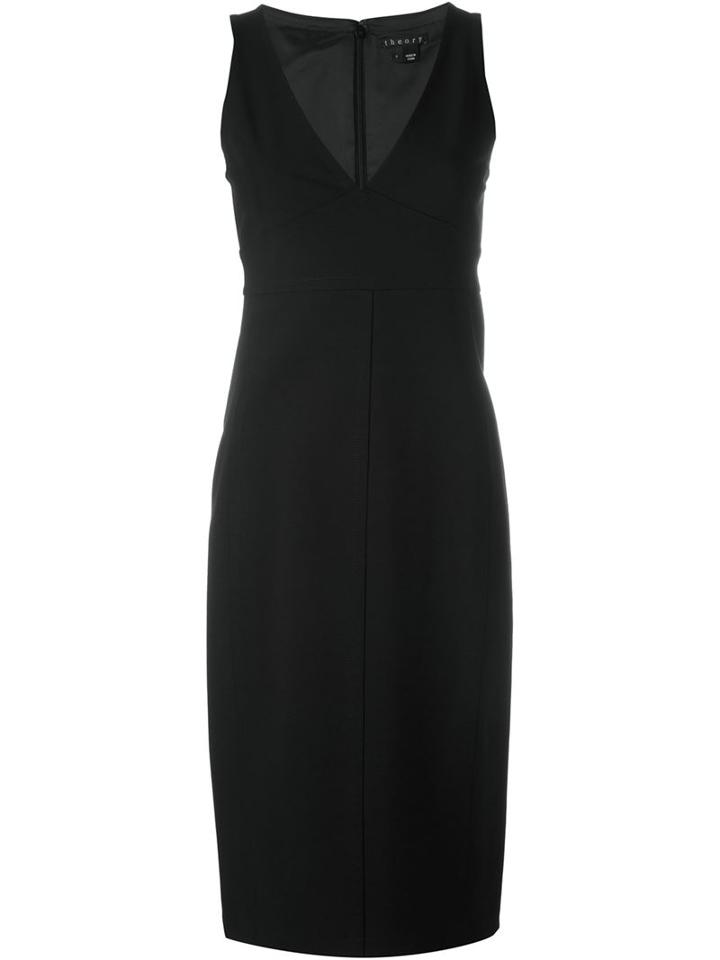Theory Fitted V Neck Dress