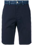 Frankie Morello Slim-fit Chino Shorts - Blue