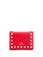 Valentino Valentino Garavani Rockstud Leather Wallet - Red