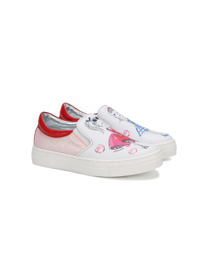 Simonetta Girl Print Sneakers - Multicolour