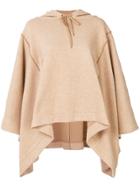 See By Chloé Poncho Style Hoodie - Nude & Neutrals