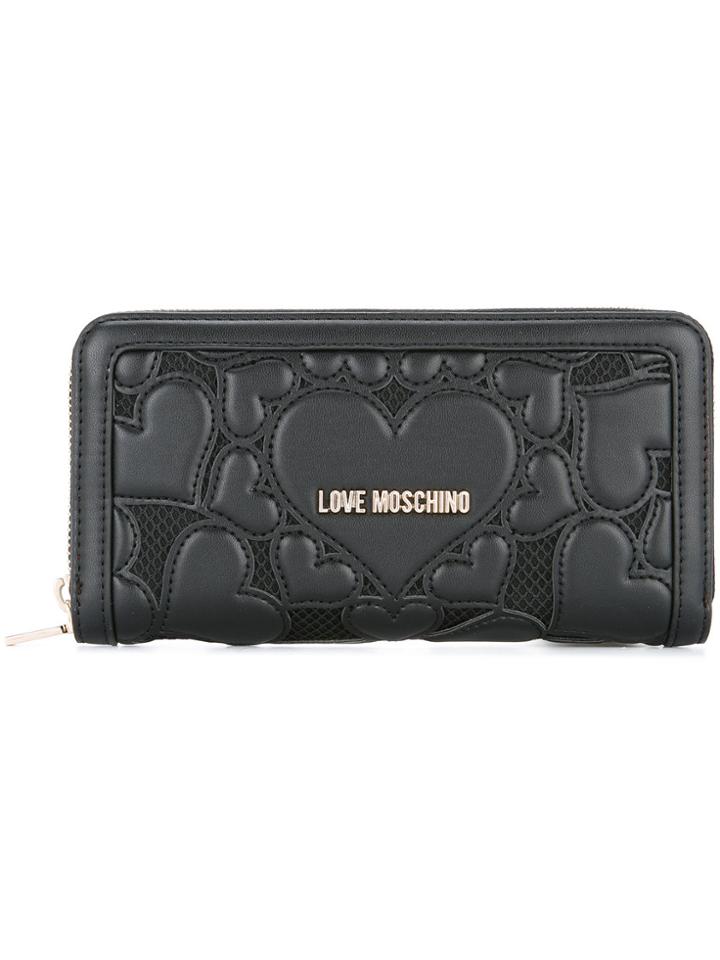 Love Moschino Hearts Wallet - Black