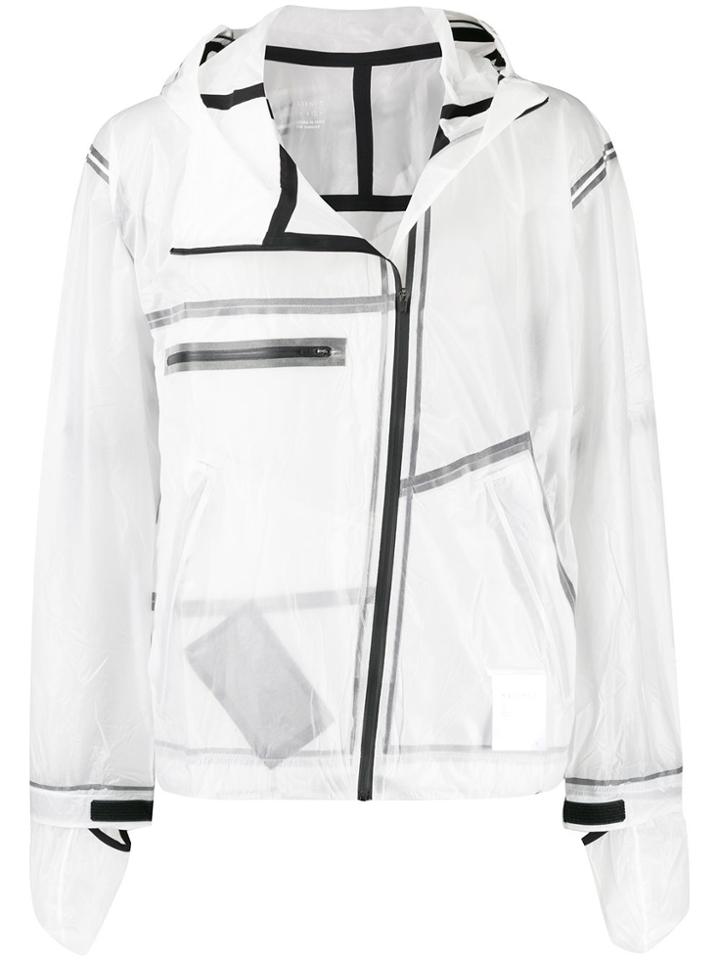 Satisfy Off-centre Zip Jacket - White