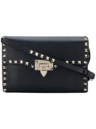 Valentino Studded Style Shoulder Bag - Black