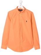 Ralph Lauren Kids Embroidered Logo Shirt - Orange