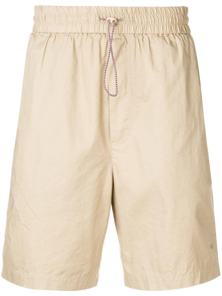 Wood Wood Drawstring Fitted Shorts - Neutrals