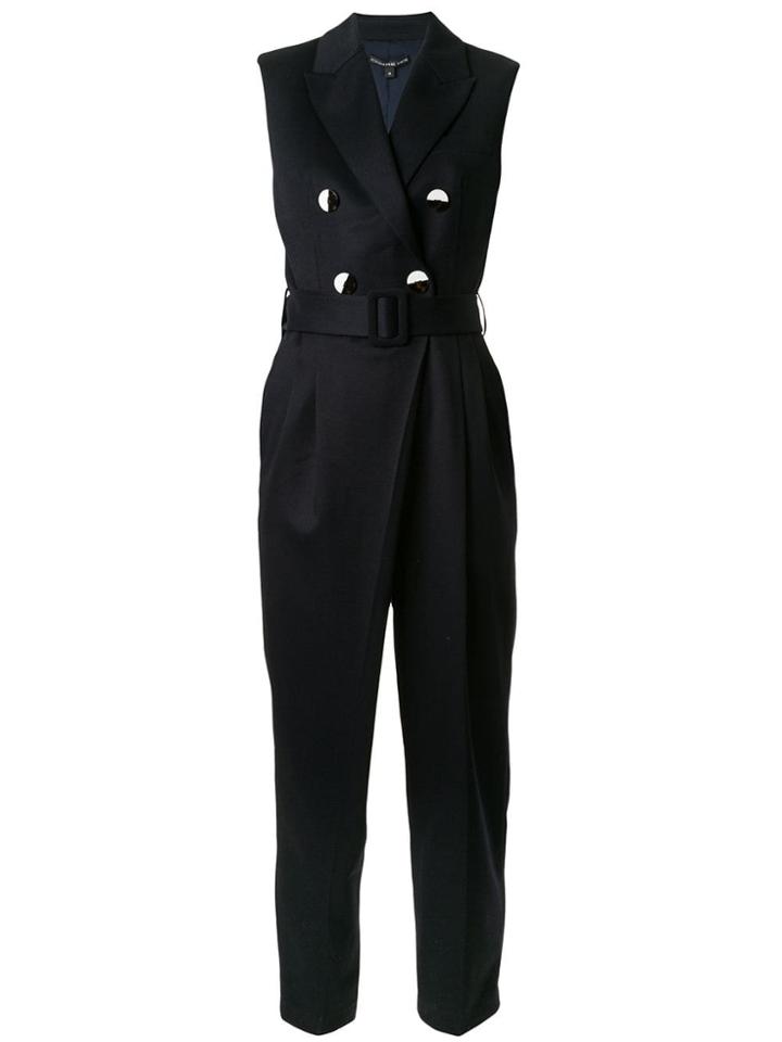 Comme Moi Double-breasted Jumpsuit - Blue